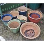 Various garden pots