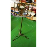 A brass music stand