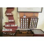 A collection of thimbles with shelves