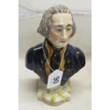 A pottery bust of Washington