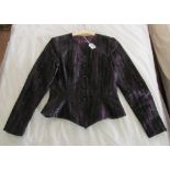 A Boss ladies evening jacket purple with black and metallic