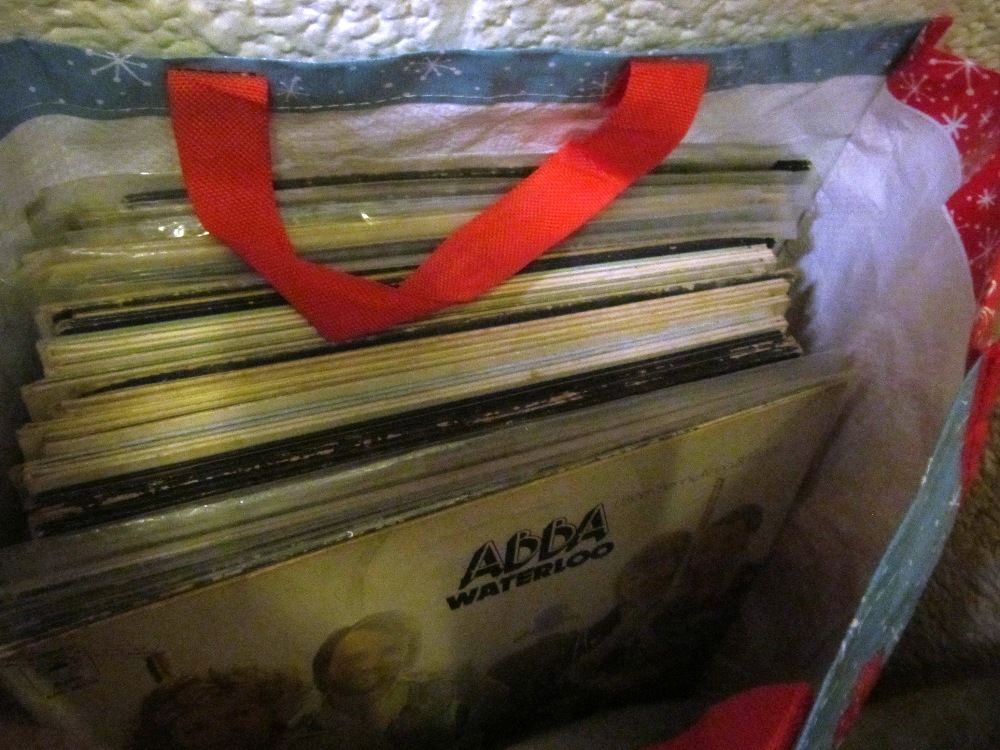 Two bags of records; Elvis, Genesis, Abba, metal and rock - Image 4 of 4