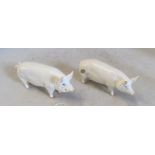Two Beswick pigs; Champion Wall Boy 53 and Champion Wall Queen 40 (both a/f)