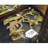 Five brass animals