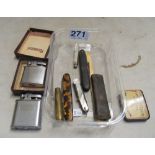 Two lighters and various penknives