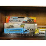 A Kenworth Rig, six Oxford boxed trucks and two others