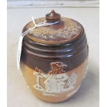 A Royal Doulton stoneware tobacco jar