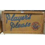 A Players Navy Cut sign