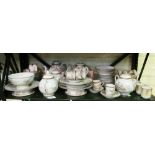 A mixed group of oriental eggshell china teaware