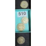 Four pre 1920s coins