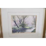 D. Rothwell Bailey - two watercolours "A Break in the Clouds" and "A Fine April Day"