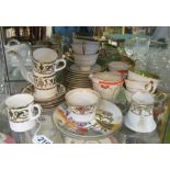 Various teaware and Art Deco jug