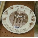 A Masons plate designed by S. Davies 'One Hundred Years of the Penny Farthing'