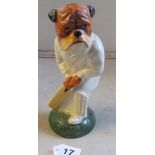 A limited edition Kevin Francis figure Bulldog Cricketer 168/350