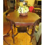 An Edwardian shaped edge occasional table