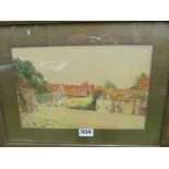 H J Reynolds - watercolour 'A corner of Winchelsea, Sussex' framed and glazed 1909 and another