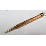 A W S Hick 'New York' gold coloured magic pencil