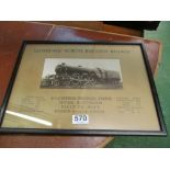 A company official London & North Eastern Railway photograph of the locomotive 'Flying Scotsman'