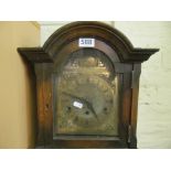 An oak grandaughter clock