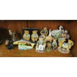 Various animal and figure ornaments