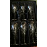 Six Royal Doulton glasses (boxed)