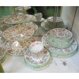A selection of Minton Hadden Hall china:- six plates, six medium plates, six small plates, three