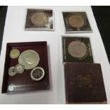 A Festival of Britain coin and a small group of other coins