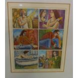 John Swanson -print Morning scenes to Nina and Musa 5.25" x 6.75" approx