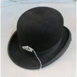 A bowler hat 'The Vellum' with silk liner extra fine quality London