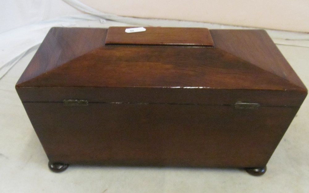 A 19th Century rosewood teacaddy - Image 4 of 4