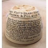 A Brown & Polson's corn flour blanc-mange mould (s/a/f)