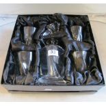 A Forever Crystal whisky set decanter and four glasses (boxed)
