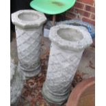 Two concrete columns