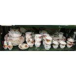 Royal Albert Old Country Roses china:- all plates and mugs very used and other items (a/f and gilt
