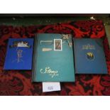 Three vintage stamp albums