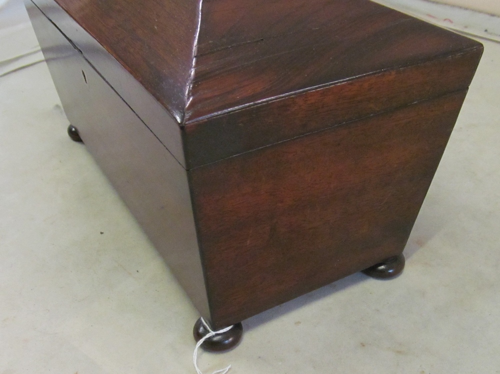 A 19th Century rosewood teacaddy - Image 3 of 4