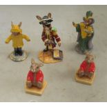 A Royal Doulton Pirate, Mystic, Rainy Day and two Sleepheads