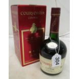 A bottle of couvoisier Cognac 680ml boxed