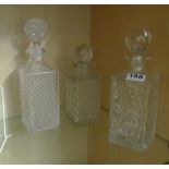 Three decanters