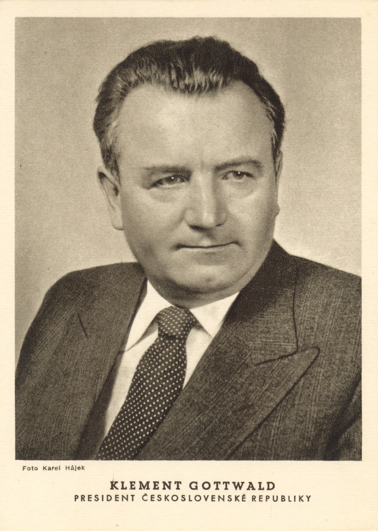 GOTTWALD KLEMENT: (1896-1953) Czechoslovak Communist Politician, - Image 2 of 2