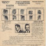 [DILLINGER JOHN]: (1903-1934) American Bank Robber.