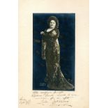 TETRAZZINI LUISA: (1871-1940) Italian Soprano. A good vintage signed and inscribed 8.