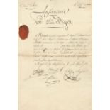 RUSSIAN CAMPAIGN 1812: An excellent selection of three documents signed by three French Generals,