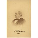 BARNUM P. T.: (1810-1891) Phineas Taylor Barnum.