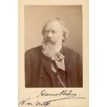 BRAHMS JOHANNES: (1833-1897) German Composer. An excellent and rare signed 5 x 7.