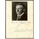 HUGENBERG ALFRED: (1865-1951) German Politician and Businessman,