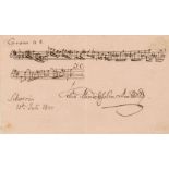 MENDELSSOHN BARTHOLDY FELIX: (1809-1847) German Composer. An excellent A.M.Q.S.