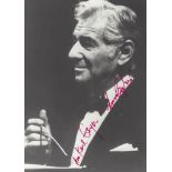 BERNSTEIN LEONARD: (1918-1990) American Conductor & Composer of West Side Story (1957).