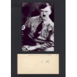 HITLER ADOLF: (1889-1945) Fuhrer of the Third Reich 1934-45. A good signed 6.5 x 3.