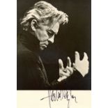 KARAJAN HERBERT VON: (1908-1989) Austrian Conductor.